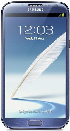 Смартфон Samsung Galaxy Note 2 GT-N7100 Blue - Карасук